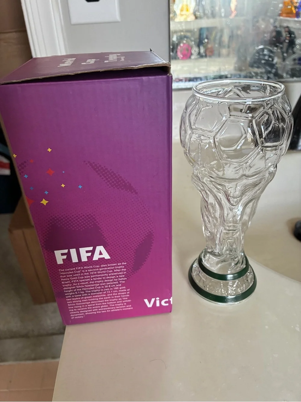 World Cup Trophy Beer Mug - 500ml - New in Box - $20